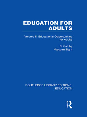 cover image of Education for Adults